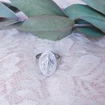 Miraculous Medal ring silver