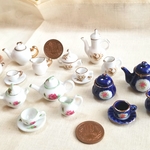 カップ２個付き【 SALE 中 】好評中・選べるドリンク ♡『セレブな陶器のティーカップセット, 第２弾』(飲み物,ドリンク,ミニチュアフード,フェイクフード,食玩)