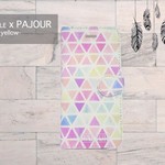 PAJOUR(パジュール) トライアングル 柄 手帳 型 スマホケース ビジュー無し iphoneX/Xperia/plus/iphone8/xz/SC-04/AQUOS/Android/galaxy