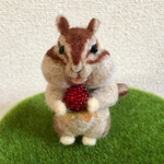 ほっぺたぷっくり♡リスさん