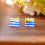 シカク模様　ピアス