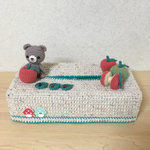 リンゴのティッシュカバー🍎