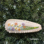 お花の刺繍ヘアピン✴︎72