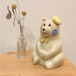 再販★  しろくま貯金箱  帽子 蝶ネクタイ セット