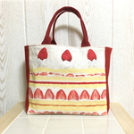 【チョコ様オーダー品】イチゴケーキ♡トートバッグ
