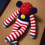 butacorobata様専用 オーダーメイド 思い出のベビーソックスでソックスモンキー