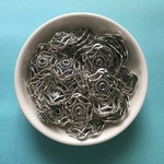 大きな座金（銀古美/50個）