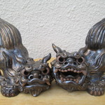 ホーヤ―シーサー（金ラスター）