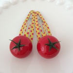 新鮮お野菜♪プチトマトさんのパッチンピン♡5cm♡赤