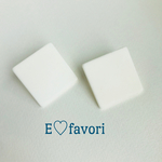 大きなスクエアピアス／イヤリング♡
