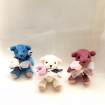 *MilleFleurs*  母の日に🌹プリザーブド＊ローズ&かすみ草＊Bearくまちゃん(ホワイト)♡ミニアレンジ