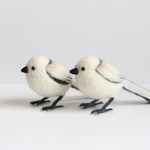 羊毛フェルトのほっこり野鳥オブジェ【シマエナガ】