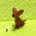 ミニピンちゃんストラップレッド1