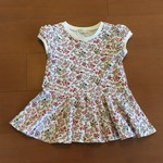 フルーツカシェ花柄のペプラムT110