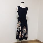  【p様ご予約品】三大刺繍 相良・蘇州・スワトウ 桐の花黒留のフォーマルワンピース★着物リメイク