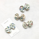 ＊ LIBERTY　Floribunda  ＊ ふんわりmini KIDSリボンクリップ　※ヘアゴムに変更可能