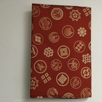 100名城スタンプ専用ブックカバー朱色