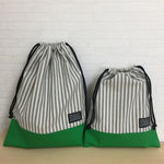 リクエスト☆グリーン☆巾着🎵 シンプル！ 体操服入れ 入園 入学セット