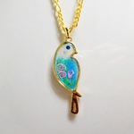 インコのネックレス② (花 母の日 鳥)
