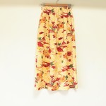 ☆紅型風　シルク着物ロングスカート☆【再販】