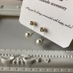 再販☆Swarovskisquare&Pearl Earring