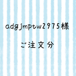 adgjmptw2975様 ご注文分