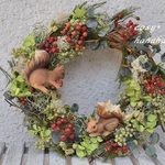 【母の日にも】子リスの森wreath