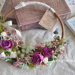 【母の日にも】バスケット型ハーフwreath