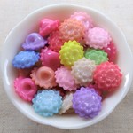 15mm　お花の飾りボタン　アソート50個セット  P200