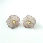 【SALE】flowerピアス gray