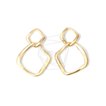 PDT-1439-MG【4個入り】ダブルリングペンダント,Double ring Pendant