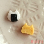 ＊にゃんこおにぎりと卵焼きのピアスorイヤリング＊