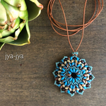 circle beads necklace - 095