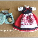 フォークロアワンピースとケープセット ＃ブライス　＃blythe