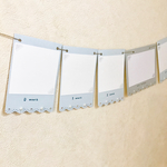  PhotoGarland＊フォトガーランド＊フォトアルバム＊ハーフバースデー＊アイスブルーキラキラ