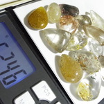 ✅最大15個⭐️ルチルクォーツ＆ガーデンクォーツ♪水晶ドロップセット♪50ｇの計量販売♪質量販売♪