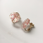 ローズホワイト かすみ草 イヤリング/ピアス #母の日
