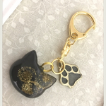 くろねこちゃんと肉球キーホルダー