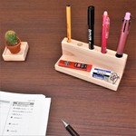 ヒノキのオリジナルペン立てお気に入り５おまけ付き