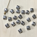 ANTIQUE SILVER SQUARE SPACER BEADS