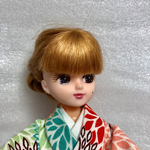 リカちゃん　着物　マルチカラー・菊(再)