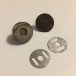 18mm 10セット ブラッククロム マグネットホック ボタン ボタン磁石 マグネットホック パーツセット 