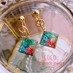 透かし花イヤリング/ピアス