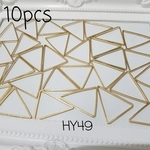 【１０個】空枠☆三角のチャームパーツ