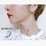 淡水パール ロングチェーン ピアス