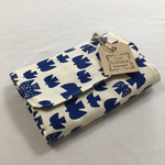 【送料無料】蛇腹カードケース 北欧 青い 鳥 