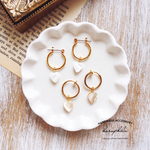 stone♡hoop pierce/earring
