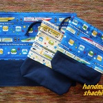 【ノ様オーダー品】ランチョンマット＆コップ袋巾着