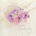 ＊*紫陽花がいっぱいな、スカーフ留め＊*