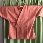 母の日に♪作務衣風うわっぱり（かっぽう着）橙※送料込み※
